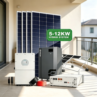Sistem Tenaga Surya 6.2kw Lengkap 15Kw 25Kw Lengkap Baterai Lithium Ion Sistem Panel Surya Off Grid untuk Sistem Energi Surya Rumah Tangga