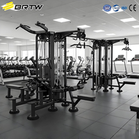 BRTW Fournisseur Direct d'Usine - Machine Commerciale Multi-Jungle Multifonctionnelle 8 Stations - Équipement de Musculation Multi-Gym