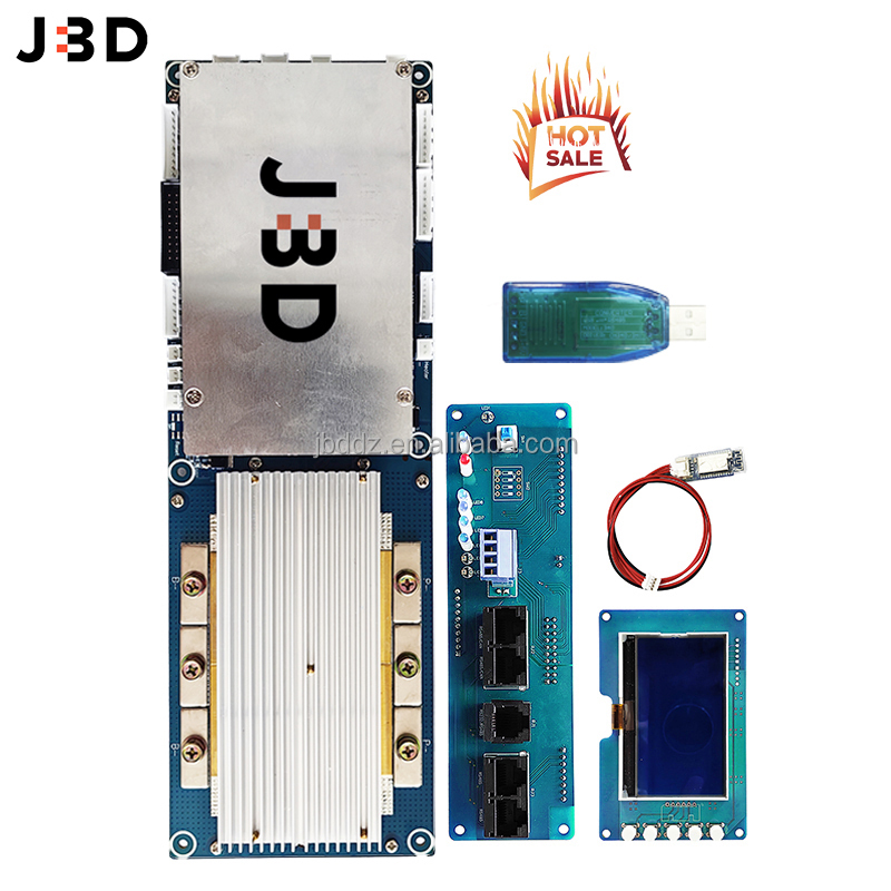 JBD J2 Smart BMS с 3A активным балансом 24V 7S 8S 15S 50A 100A 150A 300A аккумуляторная система PCB JK 16S 48V 200A инвертор BMS Lifepo4