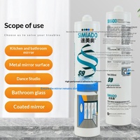 Scellant en silicone neutre transparent non corrosif pour verre câblé, verre dépoli PDLC et verre gravé à l'acide, non polluant, OEM