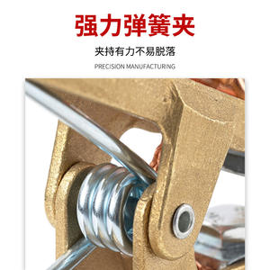 Pince de mise à la terre en cuivre 260A 300A 500A, accessoire de machine à souder type A pour mise à la terre - Product Image 1