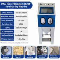 Cabine de sablage à tambour entièrement automatique modèle 6050 pour le sablage abrasif, machine à sablage à billes de verre pour l'élimination de la rouille sur les pièces métalliques usagées