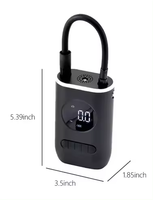 Compresseur d'air numérique sans fil, rechargeable, mini, portable, pour gonfler les pneus de vélo, moto, voiture