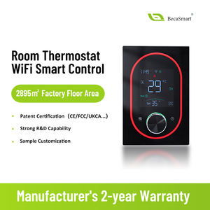 Écran tactile LCD à <span class=keywords><strong>3</strong></span> vitesses, commande vocale numérique, système de climatisation intelligent <span class=keywords><strong>Google</strong></span> <span class=keywords><strong>Nest</strong></span>, Wifi, compatible avec les chambres, chauffage par le sol, hôtel moderne - Product Image 4