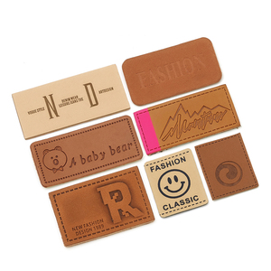 Étiquette en cuir personnalisée, étiquette en cuir PU pour vêtements en faux denim, logo en cuir de sac à chapeau, patch en cuir de jean pour vêtements de sac en jean - Product Image 2