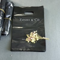 Sacs en plastique personnalisés avec logo imprimé pour boutiques de vêtements, poignée découpée, de Guangzhou