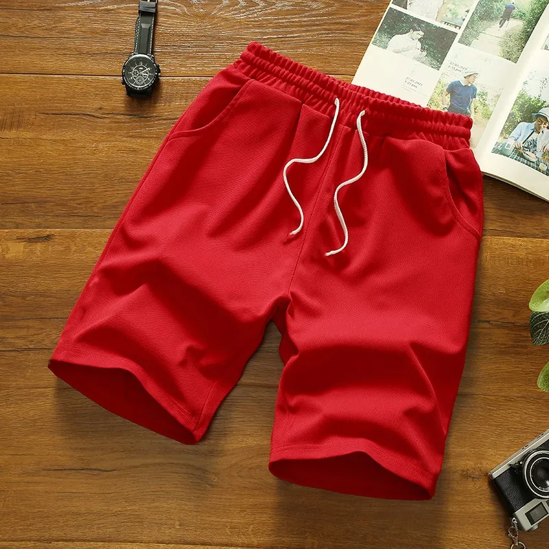 Logotipo de impressão por atacado de jogging masculino de algodão de duas peças conjuntos curtos de malha shorts