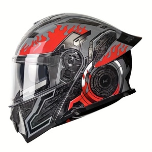 Casque <span class=keywords><strong>Moto</strong></span> Modulable OEM ODM, Casque de <span class=keywords><strong>Moto</strong></span> Flip-up à Double Visière, Homologué DOT, Casque de <span class=keywords><strong>Moto</strong></span> Modulable Complet - Product Image 3