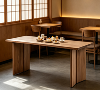 Table de bureau en bois LIWEI pour 8 personnes, durable, rectangulaire, ergonomique, personnalisable pour le hall d'hôtel, la réception