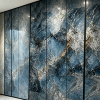 Panel de Pared de Mármol UV de Mingman Factory Supply, 1220x2440 mm, Panel Decorativo de Alto Brillo para Sala de Estar y Proyectos Comerciales
