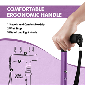 AG kinggear Walker đi bộ mía cho phụ nữ người đàn ông Trọng lượng nhẹ đi bộ gậy với grip thoải mái - Product Image 5