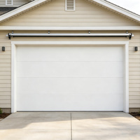 Porte de garage sectionnelle à grande ouverture en acier robuste, isolation thermique, adaptée aux ateliers de réparation, aux entrepôts logistiques, aux appartements et aux communautés