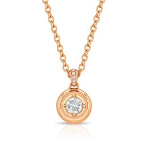 마이망 맞춤형 패션 고급 18K <span class=keywords><strong>14K</strong></span> 금도금 주얼리 925 실버 시그니처 퍼피 베젤 디자인 다이아몬드 목걸이 (여성/남성용) - Product Image 6