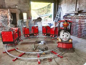 Treno Turistico <span class=keywords><strong>Elettrico</strong></span> a 8 Posti Senza Binari per Parchi a Tema - Product Image 6