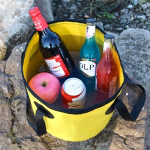 Cubo Plegable para Lavar de 10L de Capacidad para Camping y Pesca al Aire Libre, Material PVC 600D, Suministro Directo de Fábrica - Product Image 3