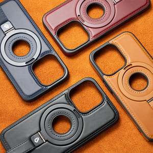 GSCASE Bulk Wholesale Magnetic Kickstand Leather Phone Cases Cover avec Ring Holder pour iPhone 15 <span class=keywords><strong>Pro</strong></span> Max 16 <span class=keywords><strong>Pro</strong></span> 16 Phone Case - Product Image 6