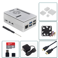 Kit Complet Lorida Raspberry Pi 5 avec Boîtier, Ventilateur, Dissipateur Thermique, Tournevis et Accessoires de Mémoire