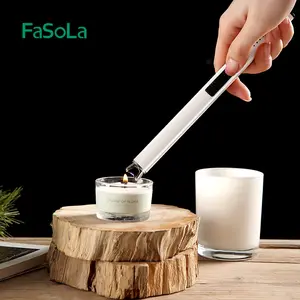 FaSoLa Electric Lighter Candle Lighter USB Type C Rechargeable Lighter LED Battery Display Safety Switch Flameless Windproof