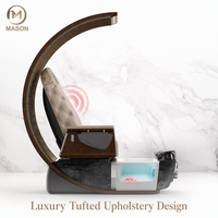Luxe Moderne Trône Professionnel Dos Haut Pieds Spa Massage Manucure Pédicure Chaises pour Salon de Manucure
