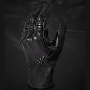 Gants de moto en cuir véritable de qualité supérieure, protection en carbone, gants de conduite de moto, gants de course, gants de moto, logo personnalisé, vente en gros - Product Image 3