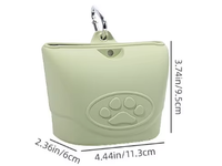 Sac banane portable d'extérieur pour l'entraînement et la promenade des chiens, avec pochette en silicone pour croquettes et friandises ; Accessoires pour animaux de compagnie
