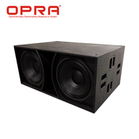 OPRA VE 2181A Subwoofer passif professionnel double 18 pouces, puissance de crête 6000W, 30Hz-120Hz, haut-parleur de basses à SPL élevé pour sonorisation en direct