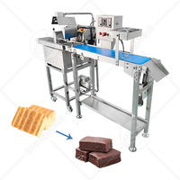 Enrobeuse à chocolat automatique haute performance, petite machine commerciale pour enrober le chocolat destinée aux boulangeries