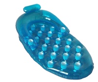 Matelas flottant gonflable transparent pour piscine, pour adultes.