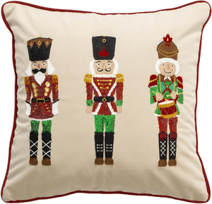 Wholesale 45x45cm New <b>Nutcracker</b> Pattern Embroidered Pillow Cover Winter Christmas Home Decor Sofa Cushion Cover - Product Image 1