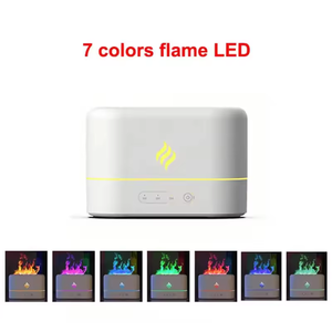 Difusor de Aromaterapia <span class=keywords><strong>para</strong></span> Interiores, Luz Nocturna con Llama de Colores, Humidificador de Aceites Esenciales con <span class=keywords><strong>Atomizador</strong></span> <span class=keywords><strong>para</strong></span> Autos, Gran Venta - Product Image 5