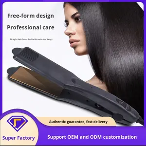 Fer à friser transfrontalier, pince à cheveux, lisseur pour cheveux raides, frange volumineuse, lisseur double usage, pince à permanente haute couronne, portable - Product Image 2