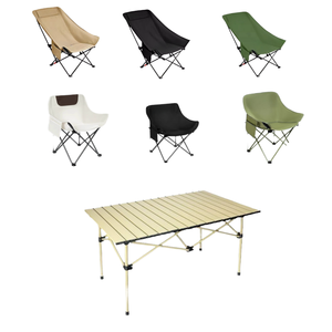 Mesa y Sillas Plegables <span class=keywords><strong>para</strong></span> Acampar y Hacer Picnic al Aire Libre - Product Image 1