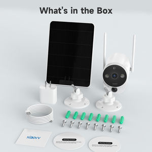 XIAOVV-minicámara de seguridad solar, videocámaras de red inalámbrica Cctv, Wifi, luz infrarroja para el hogar, OEM - Product Image 6