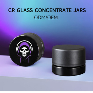 Tùy Chỉnh In Ấn Logo <span class=keywords><strong>5Ml</strong></span> 7Ml 9Ml Vòng Rõ Ràng Màu Đen Tập Trung Dầu Jar Nhỏ Childproof Lọ Thủy Tinh Với Nắp Bao Bì Matte - Product Image 6