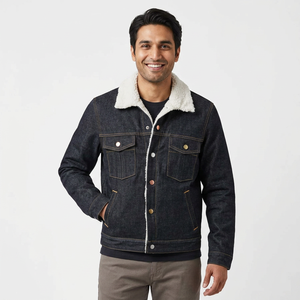 New Stylish <b>Denim</b> Jean <b>Jacket</b> Casual Wear OEM Wholesale Male Top Quality Jeans Rain <b>Jacket</b> Custom <b>Men</b> <b>Denim</b> <b>Jacket</b> for Boys - Product Image 1