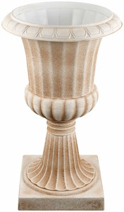 Yicai — Pots de fleurs romaines de Style européen, couleur blanche, en plastique, accessoires de mariage, décoration pour fête - Product Image 5