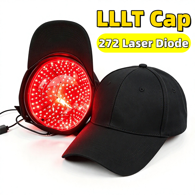 OEM ODM USB Rechargeable Smart Sensor Laser Hat Wireless Pulse LLLT Hair Growth Red Light Therapy Cap