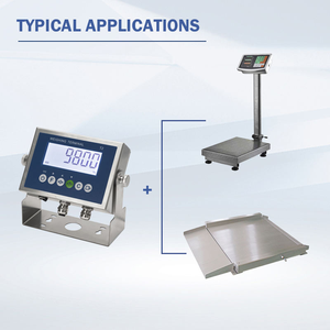 टी 2 डिजिटल वजन सूचक 304 स्टेनलेस स्टील ip66 रेटेड प्लेटफॉर्म/बेंच स्केल डिस्प्ले rs232 उच्च परिशुद्धता 6-बिट 1.0-इंच - Product Image 5