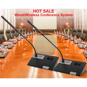 Professional audio conference equipment digital uhf wireless conference microphone system