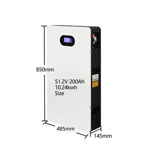 สำหรับระบบกักเก็บพลังงานแสงอาทิตย์สำหรับบ้าน Powerwall แบตเตอรี่ Lifepo4 51.2V 300Ah/200Ah/100Ah แบบติดผนัง 10kwh/5kwh/10wh/15kwh รองรับระบบไฮบริด CAN - Product Image 1