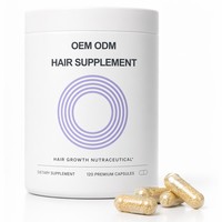 Complément alimentaire pour cheveux AIZHILIN en gros sous marque privée – Capsules de collagène, curcumine et kératine pour la croissance des cheveux des femmes