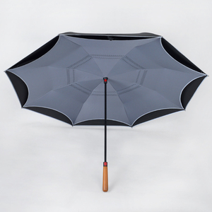 Parapluie publicitaire personnalisé de fabrication Parapluie droit de conception classique avec impression de logo pour le voyage - Product Image 5