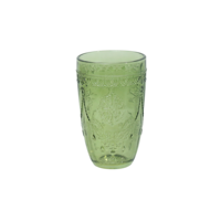 Verre à cocktail vintage en relief multicolore, design collier, rose, bleu, vert, ambre, pour boire du jus, verrerie de restaurant