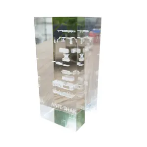 personal customized inner engraving pattern display 3D inner inner laser crystal glass acrylic cube PMMA display blocks