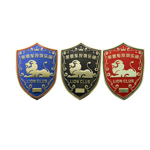 High Quality International Lions Club Car <strong>Badge</strong> 3d Metal <strong>Embossed</strong> Tpu <strong>Badges</strong> Metal <strong>Badge</strong> Printing for <strong>Custom</strong> - Product Image 6