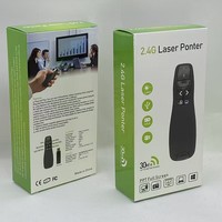 R400 2,4 Ghz USB inalámbrico láser página girando pluma puntero PPT presentación Powerpoint presentador Control remoto Ratón en caja