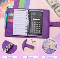 Enveloppes à monnaie étanches en cuir PU A6, pochettes zippées pour espèces, accessoires pour journal/agenda - Vente en gros
