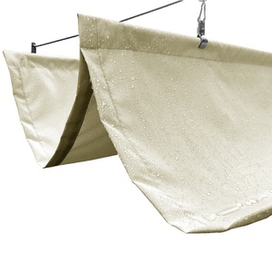 Voile <span class=keywords><strong>d</strong></span>'<span class=keywords><strong>ombrage</strong></span> rétractable imperméable laiteuse pour extérieur, auvent de terrasse, pergola, patio <span class=keywords><strong>d</strong></span>'été, <span class=keywords><strong>filet</strong></span> pare-soleil télescopique - Product Image 2