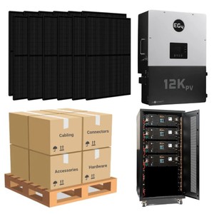 ระบบไฟฟ้าบ้านครบชุด 4.92 กิโลวัตต์ EG4 พร้อมคอนโทรลเลอร์ MPPT 12KPV แบตเตอรี่ลิเธียม 28.6 กิโลวัตต์ชั่วโมง แผงโซลาร์เซลล์แบบโมโนคริสตัลไลน์ 12 ชิ้น 410 วัตต์ 12KPV - Product Image 3