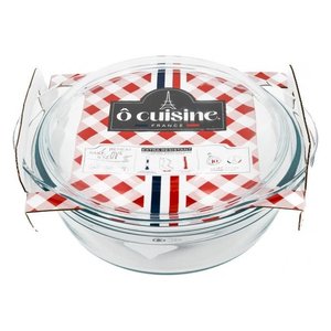 Plato para hornear de vidrio borosilicato (27x23x11cm) con tapa 0,7 lt Transparente 208AC00 2043 - Product Image 2